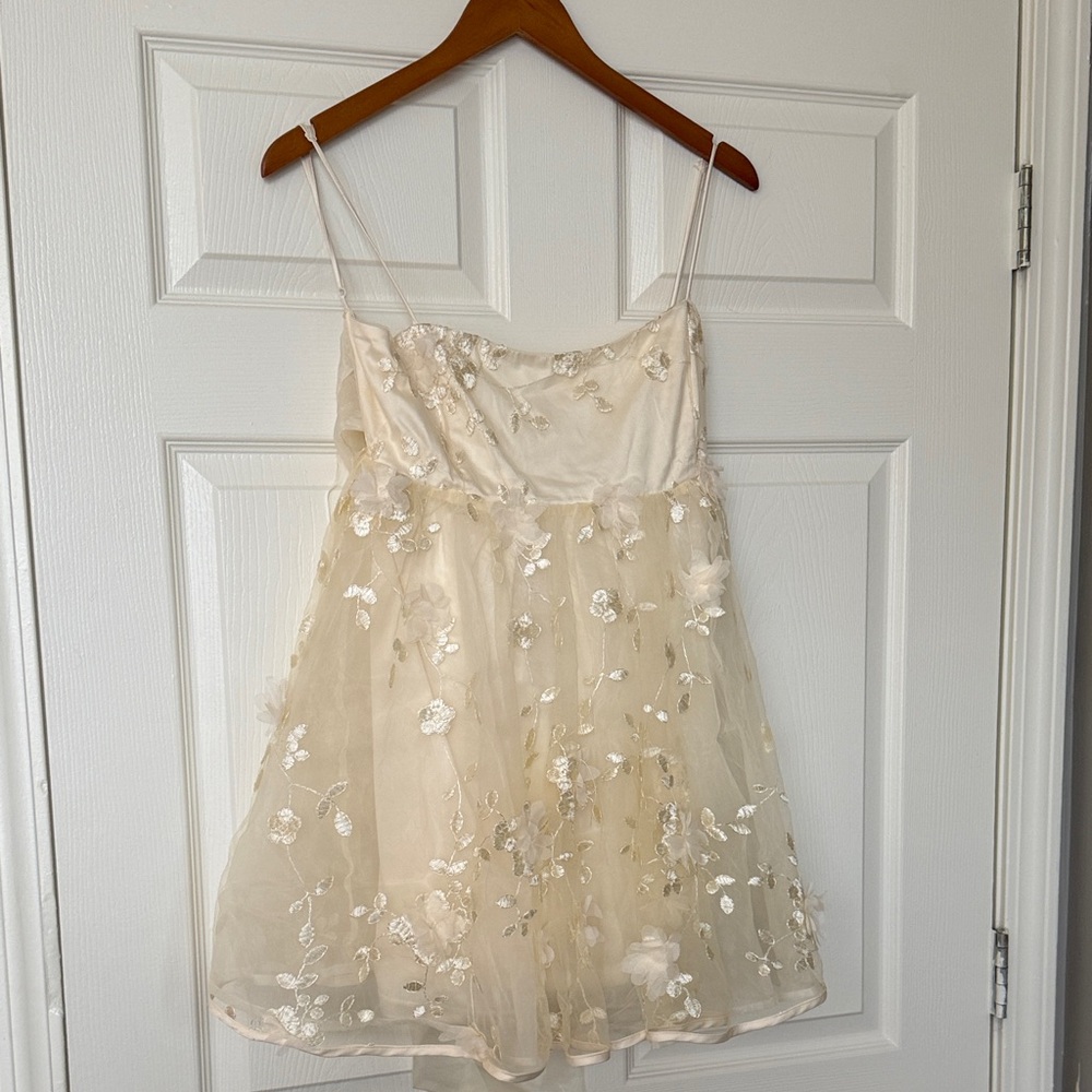 The Vintage Shop Cream Dress